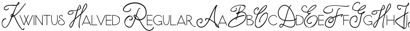 Kwintus Halved Regular font