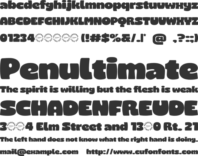 Hobsky Bold Font font preview