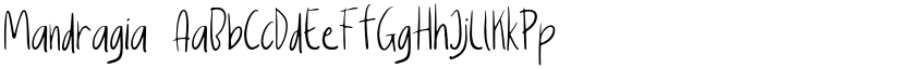 Mandragia font download