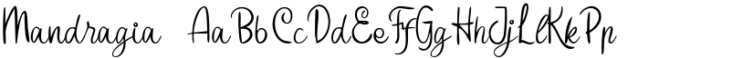 Mandragia font