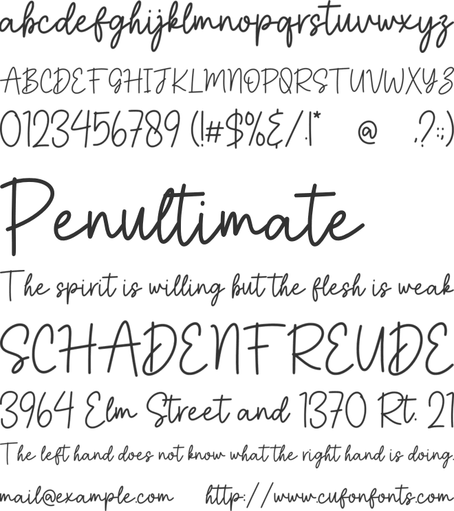 Honey Morgan font preview