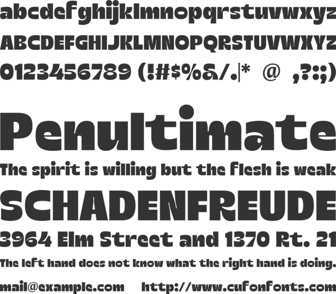 Musha font preview