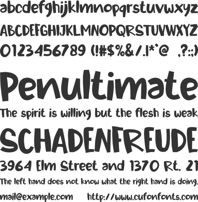 Flavina font preview