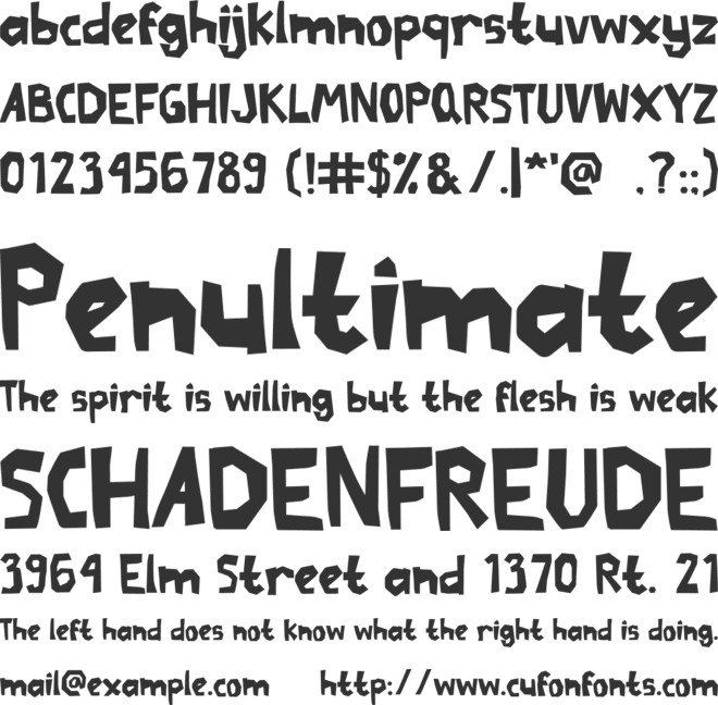 Tecodeko font preview