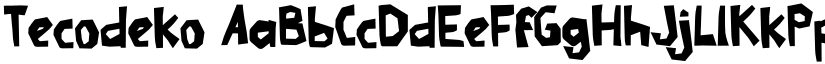 Tecodeko font download