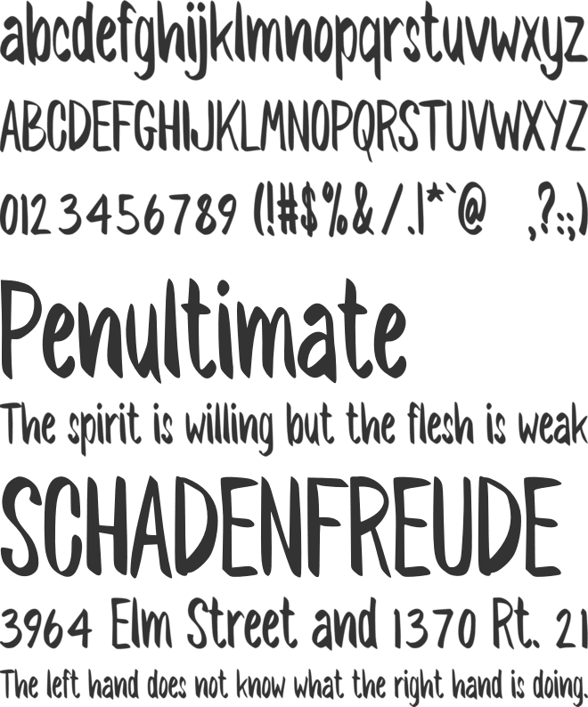 Southa font preview