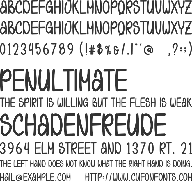 Simple Monogram font preview