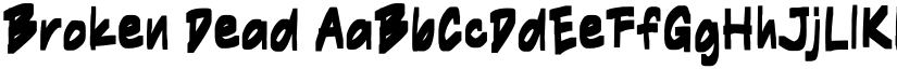 Broken Dead font download