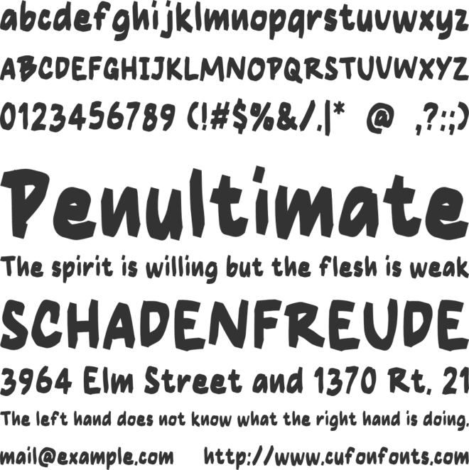Social Gauge font preview