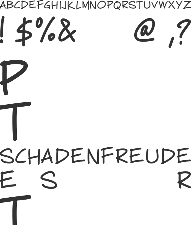 PWCartoonist font preview