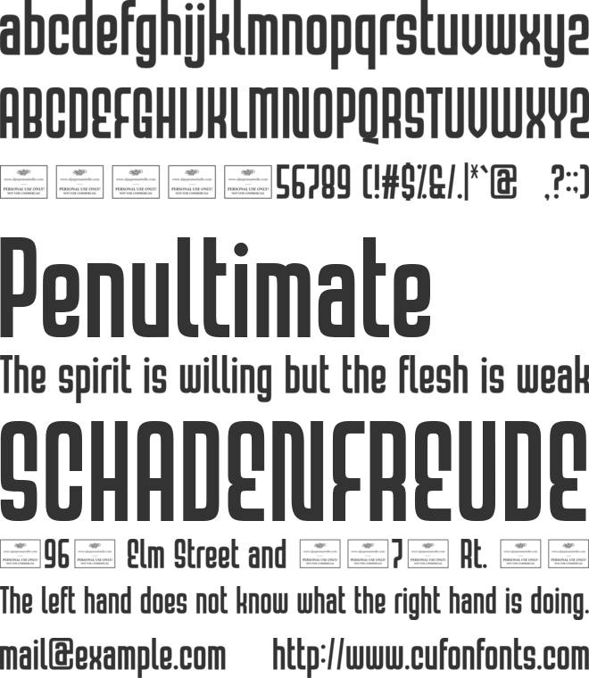 Floria Free font preview