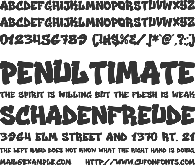 Gloze font preview