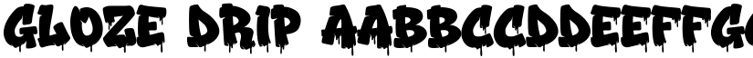 Gloze Drip font download