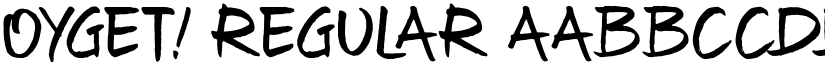 Oyget! Regular font