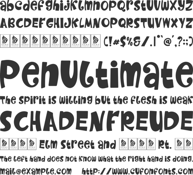 Diglet Sunsin font preview