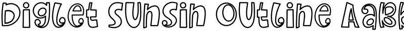 Diglet Sunsin Outline font