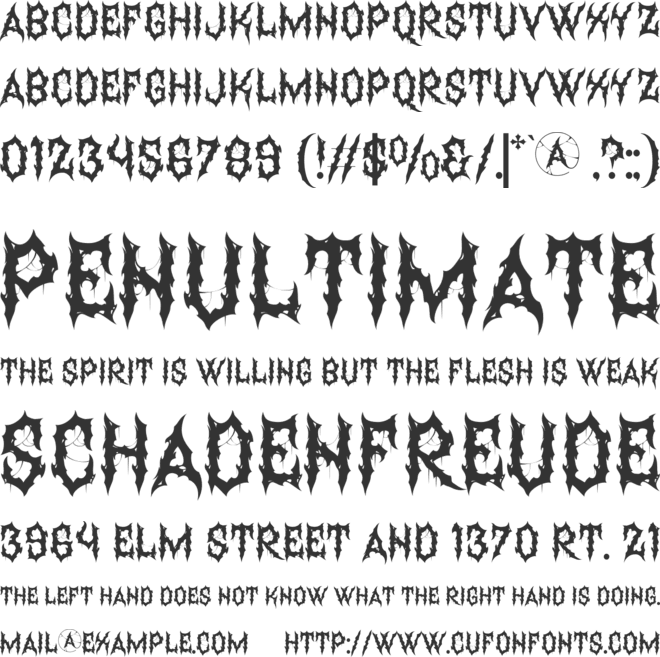 Atherna font preview