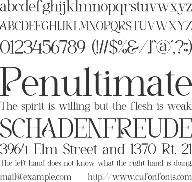 Raseko font preview