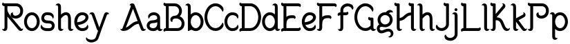 Roshey font
