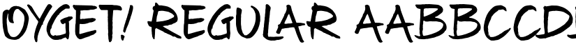 Oyget! Regular font
