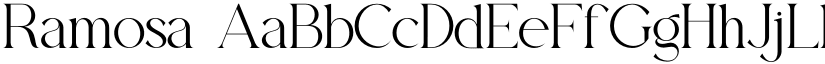 Ramosa font download