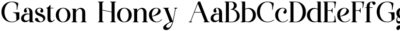 Gaston Honey font download