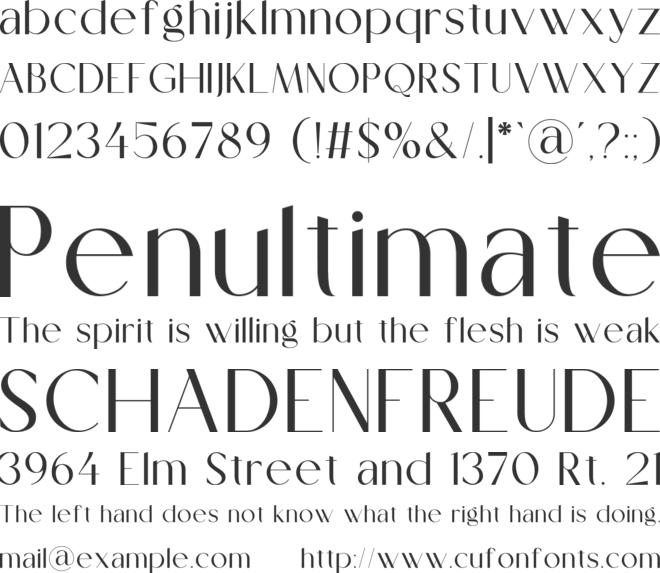 Vionie font preview