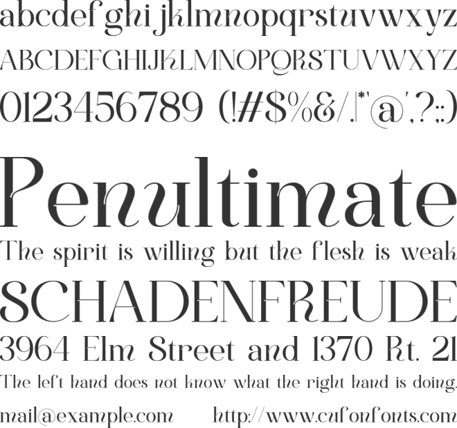 Arthyc font preview