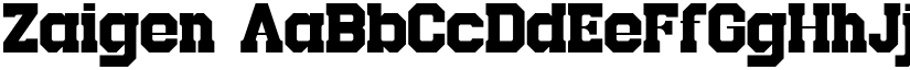 Zaigen font download