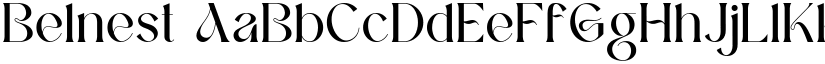 Belnest font download