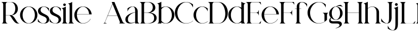Rossile font download