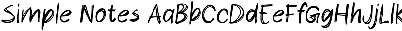 Simple Notes font download