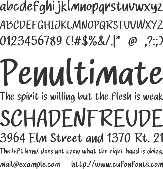Summer Empty font preview