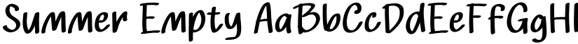 Summer Empty font download