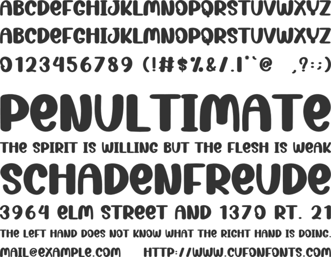 Baby Vibes font preview