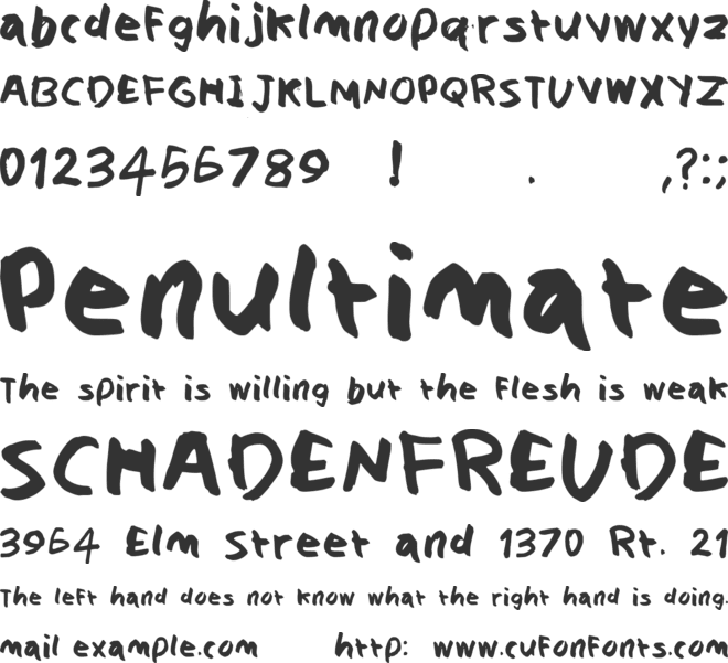 Zoople Goople font preview