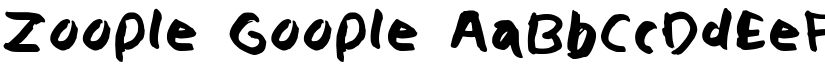 Zoople Goople font download