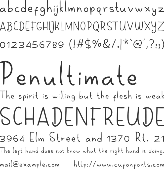 Melon hunter font preview