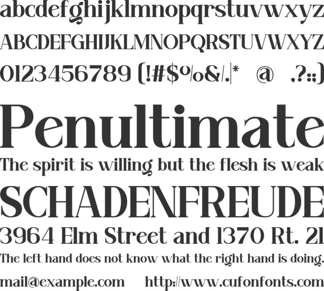 Fresh Orange font preview