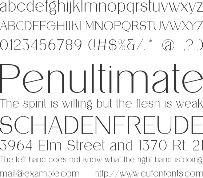 Elvara font preview