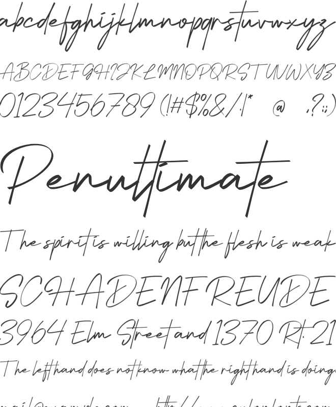 Honey Lavender font preview