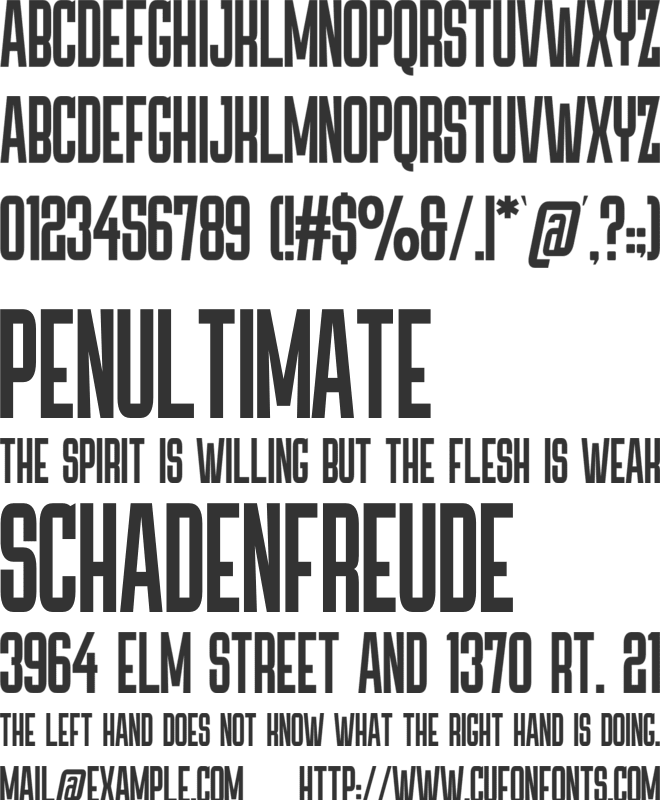 Overlord font preview