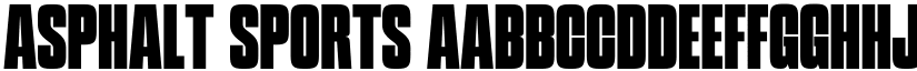 Asphalt Sports font download