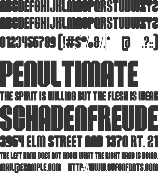 Sportix font preview