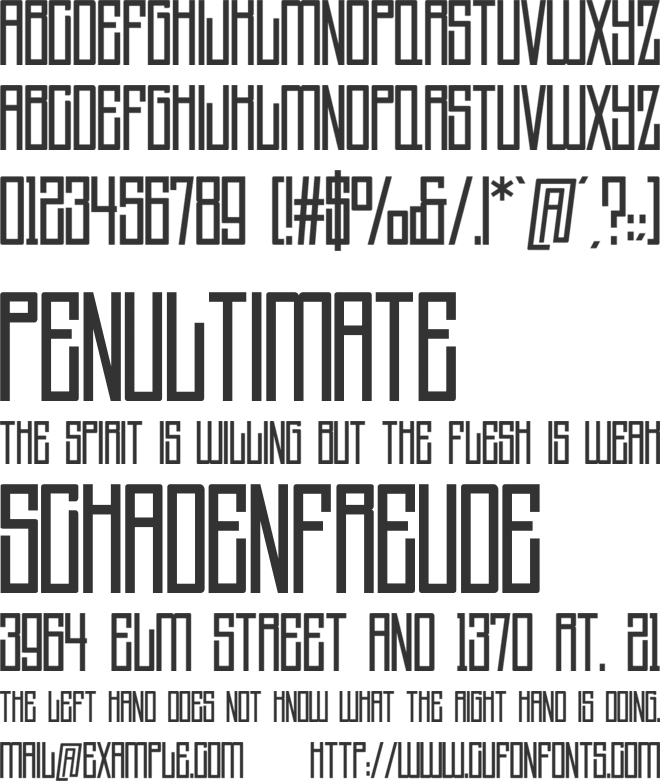 Johnsun font preview