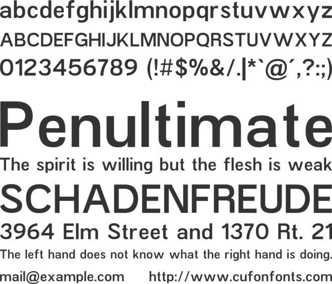 Redifine font preview
