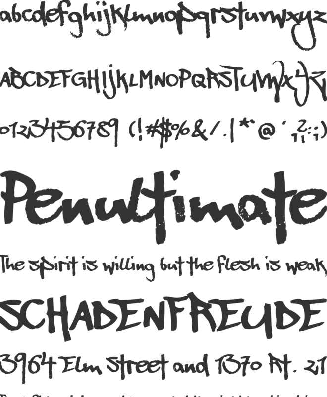 Beatstreet font preview