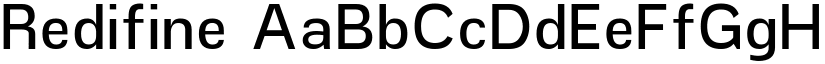 Redifine font