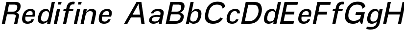 Redifine font