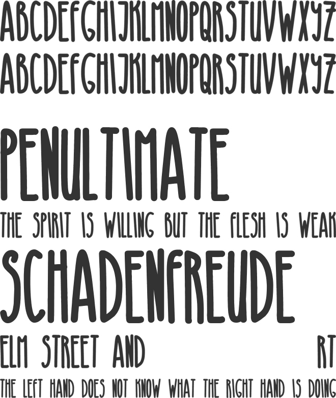 Browny Bear font preview